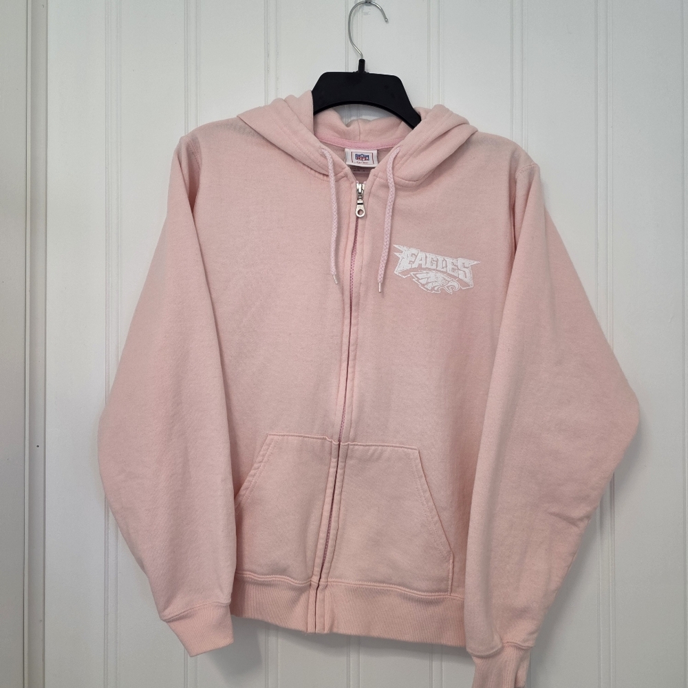Vintage Y2K Philadelphia Eagles Pink Zip Hoodie – NFL For Her, Women’s L